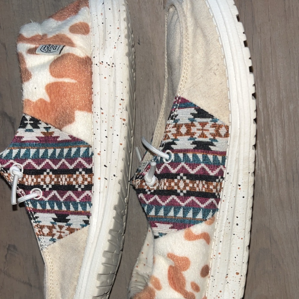 Hey Dude Wendy Patchwork Durango Size 9 Women